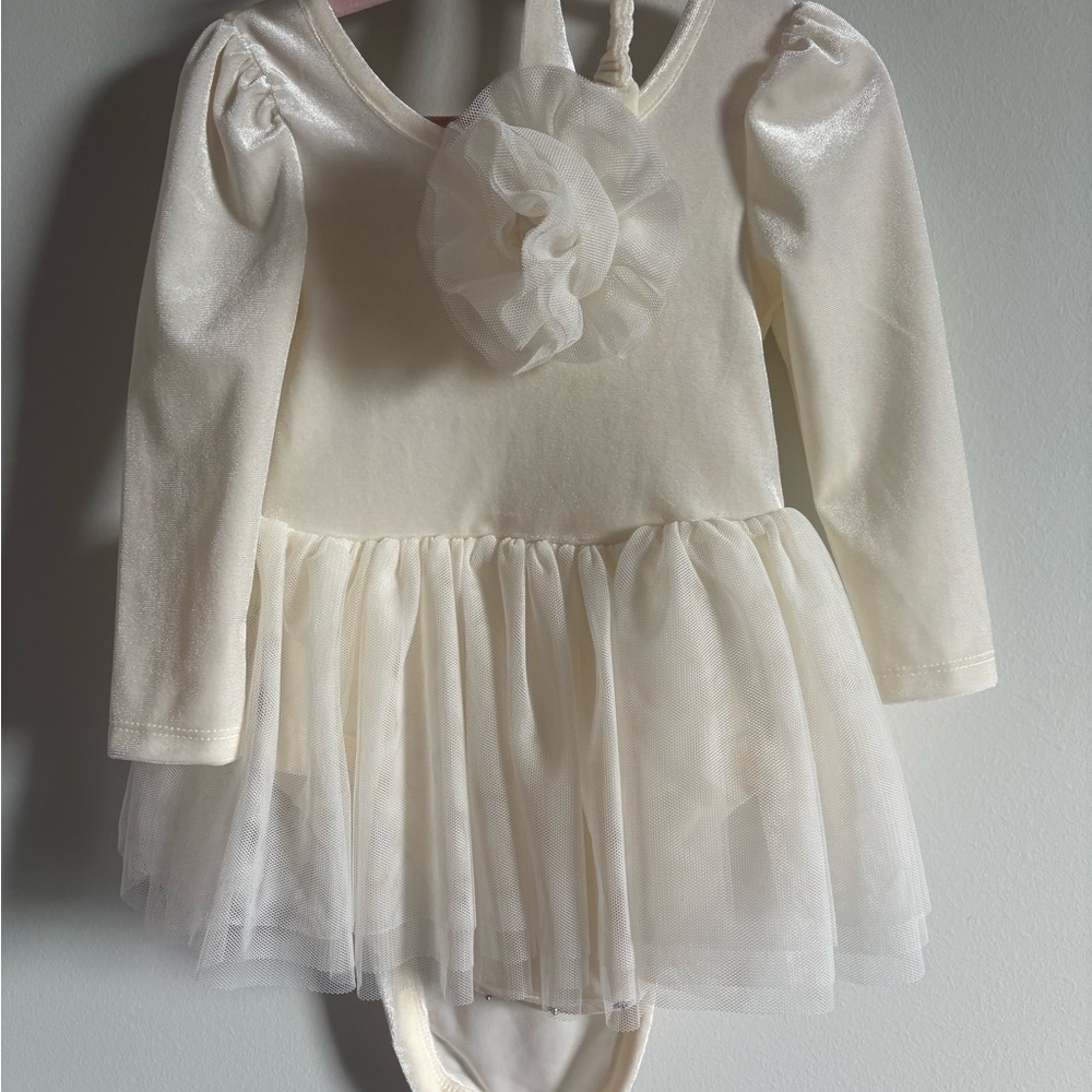 GAP Cream Bodysuit with Tulle Skirt